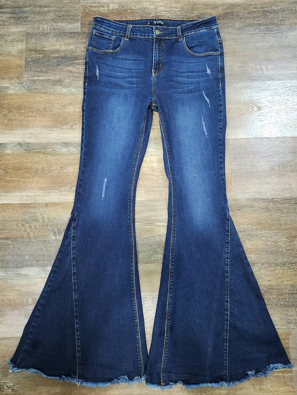 Lucky & Blessed Extreme Flare Leg Jeans Size 14